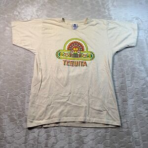 VTG 80s TEQUITA Margarita Cooler Promo Single Stich Shirt Sz XL Rare Look